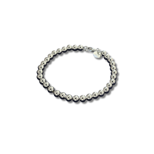 925 Silber Perlenarmband - 18 - 20cm