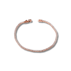 Roségold Tennisarmband mit funkelnden Zirkonia