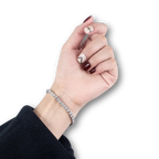 Tennisarmband mit Zirkonia – 925 Sterling Silber