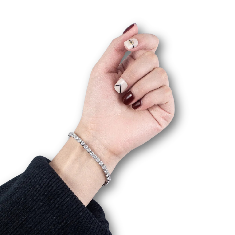 Tennisarmband mit Zirkonia – 925 Sterling Silber