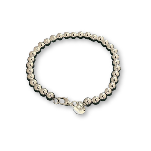 925 Silber Perlenarmband - 18 - 20cm