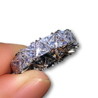 925 Sterling Silber Ring Damen – Luxus Zirkonia Kristallring