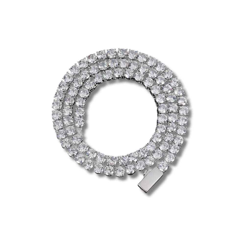 Tennishalskette mit Zirkonia – 925 Sterling Silber